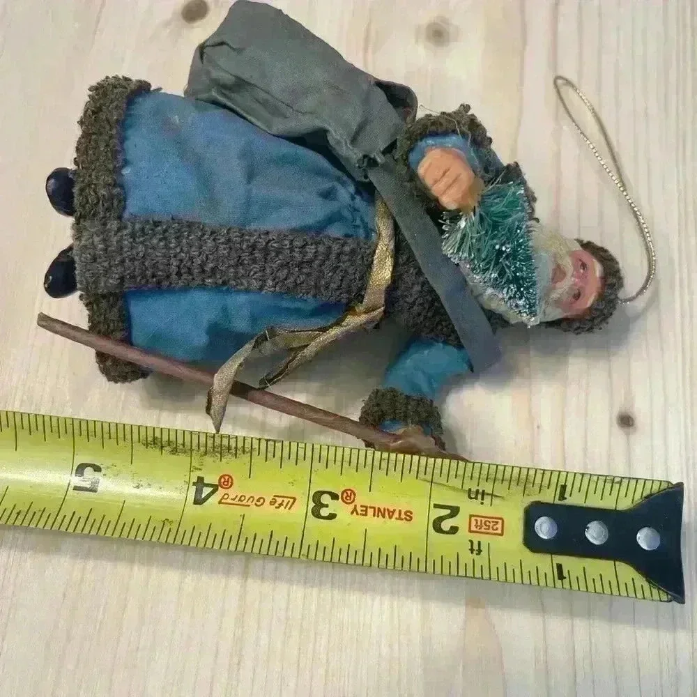 Antique Paper Mache Santa 5.5